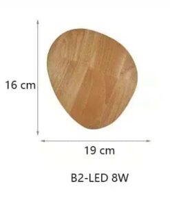 Lampe murale moderne nordique en bois Eclipse Wandlamp