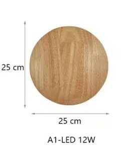 Lampe murale moderne nordique en bois Eclipse Wandlamp