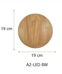 Lampe murale moderne nordique en bois Eclipse Wandlamp