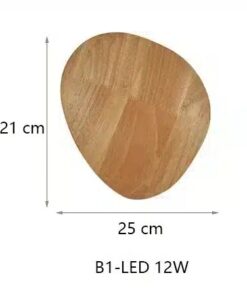 Lampe murale moderne nordique en bois Eclipse Wandlamp