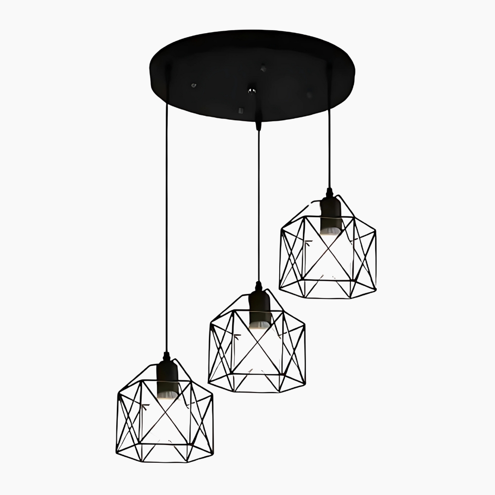 Scandinave LED Plafonnier Blanc Salon Lampe Ronde Intensité Variable
