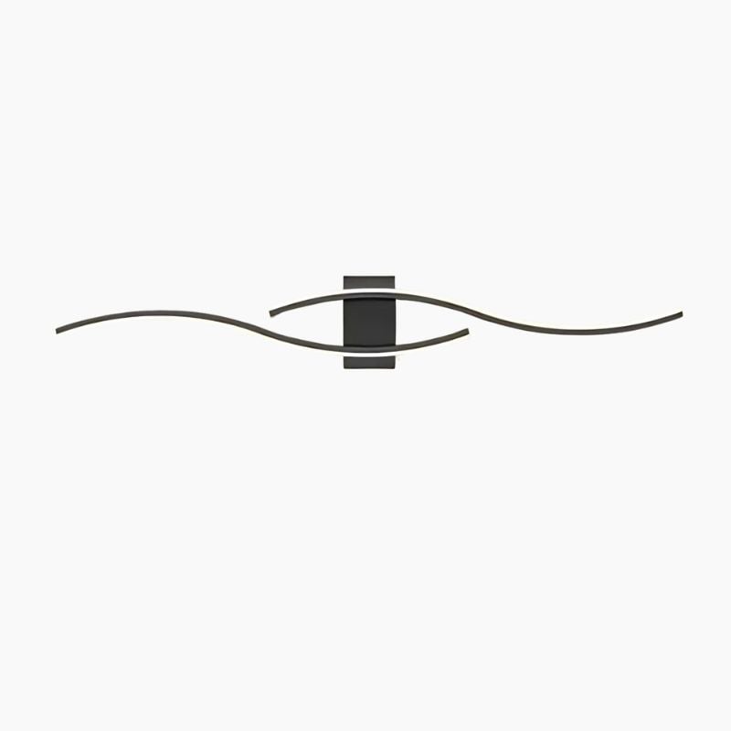 Applique murale minimaliste en forme de vague
