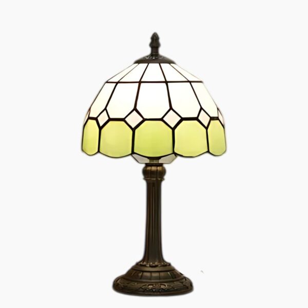 Lampe de table vintage style Tiffany - Vert