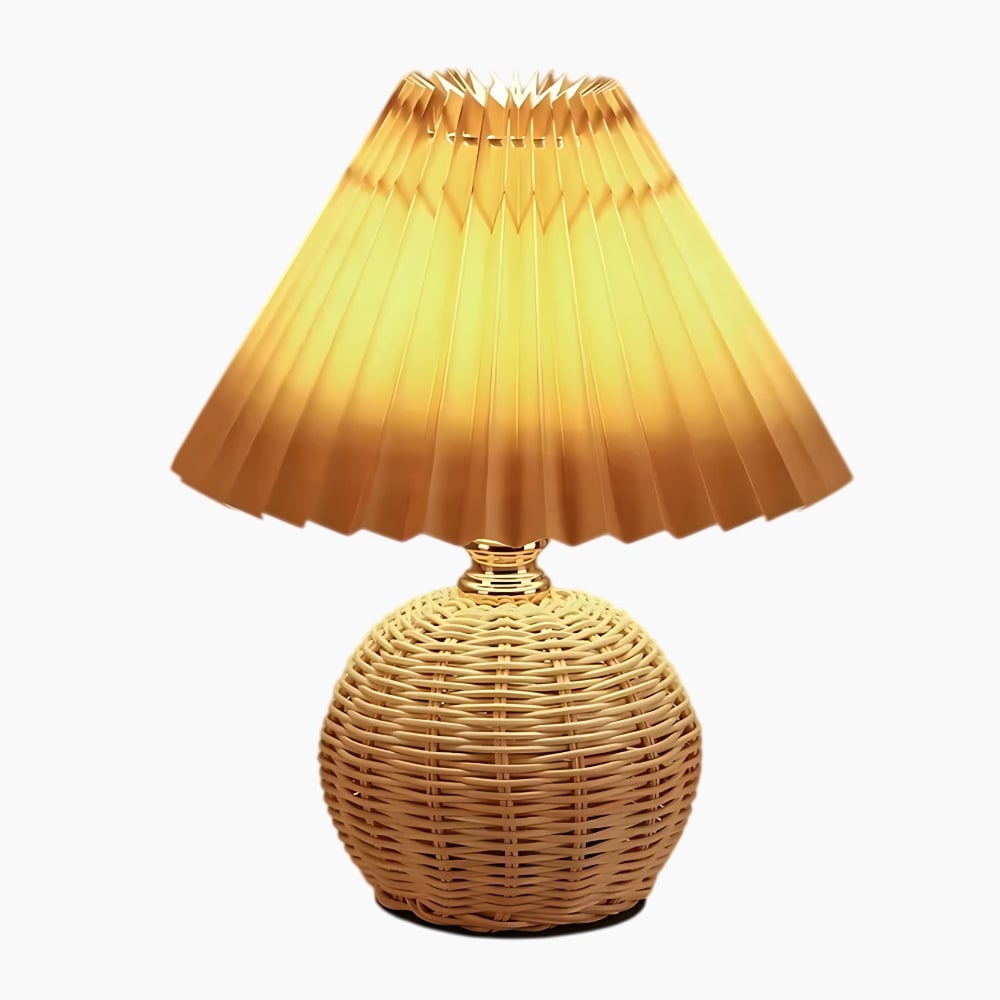 Lampe de table LED au style nordique en bois
