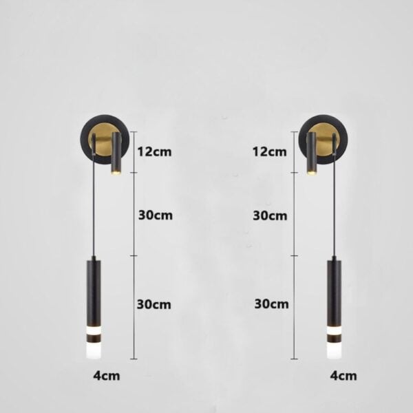 Applique murale dorée design et orientable pour chambre ou salon