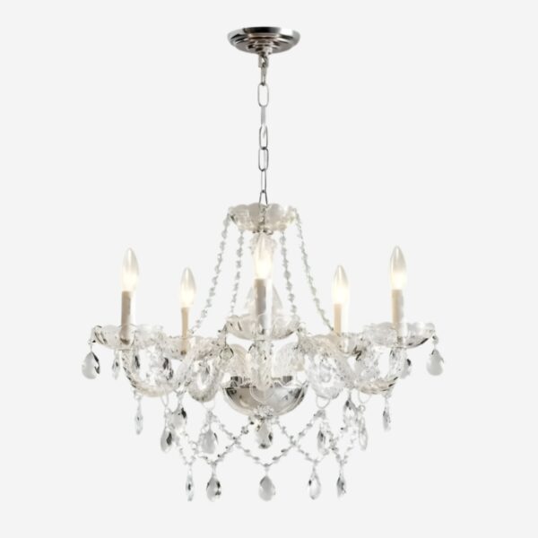 Lustre cristal chandelier branches style classique