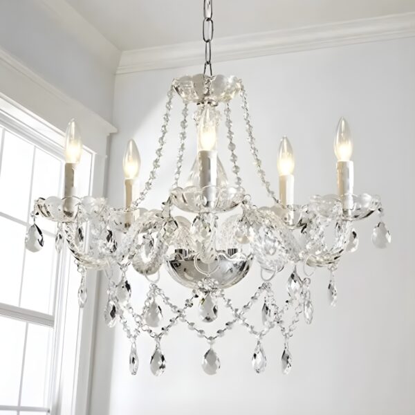 Lustre cristal chandelier branches style classique