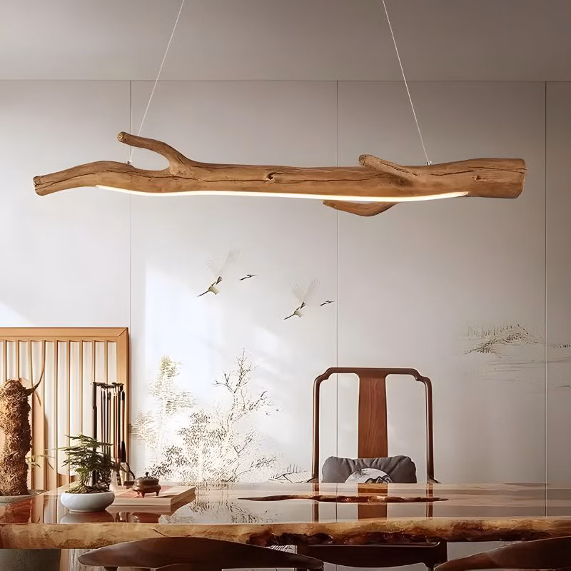 Suspension LED acrylique ondulé design organique