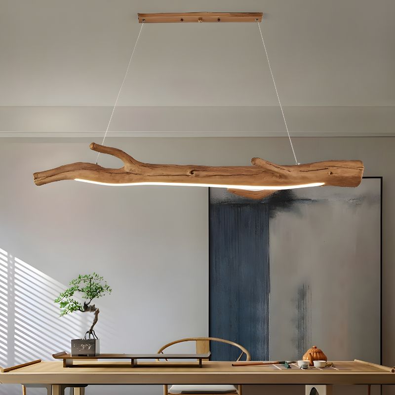 Suspension LED acrylique ondulé design organique