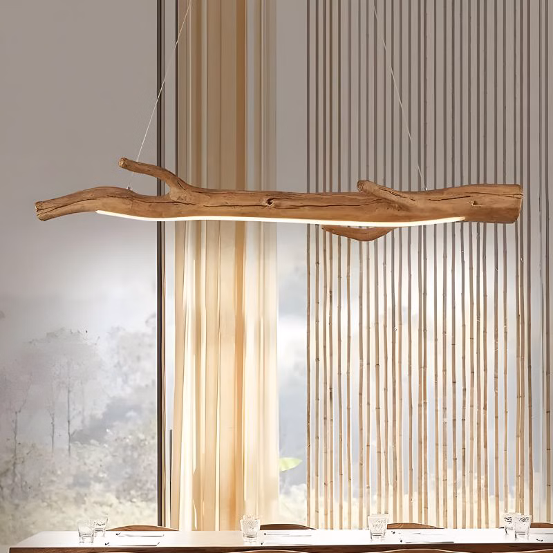 Suspension LED acrylique ondulé design organique