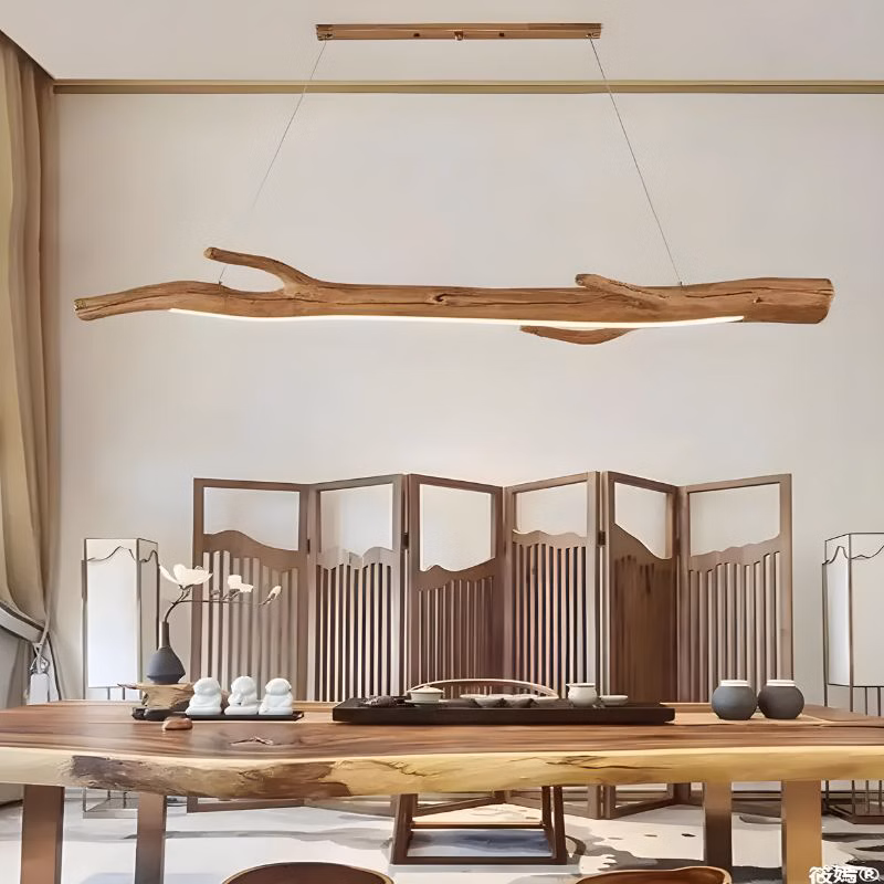 Suspension LED acrylique ondulé design organique