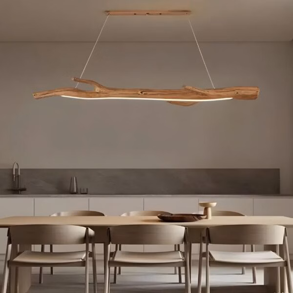 Suspension LED acrylique ondulé design organique