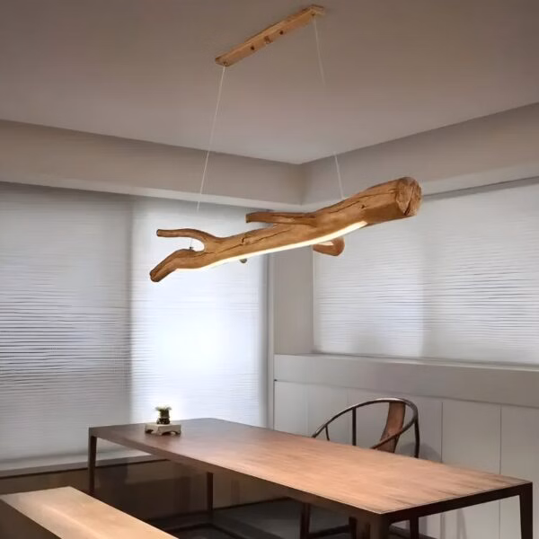 Suspension LED acrylique ondulé design organique