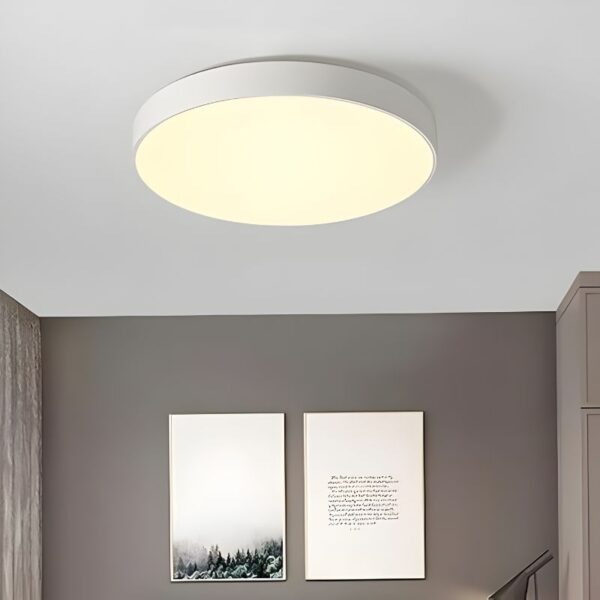 Plafonnier LED rond acrylique style moderne