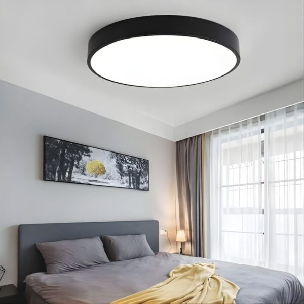 Plafonnier LED rond acrylique style moderne