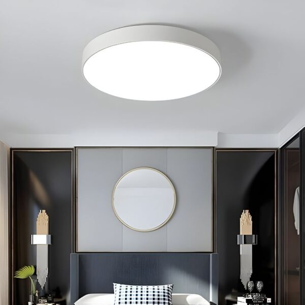Plafonnier LED rond acrylique style moderne