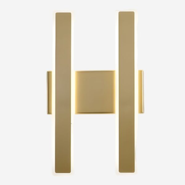 Applique murale doré noir minimaliste en fer forgé