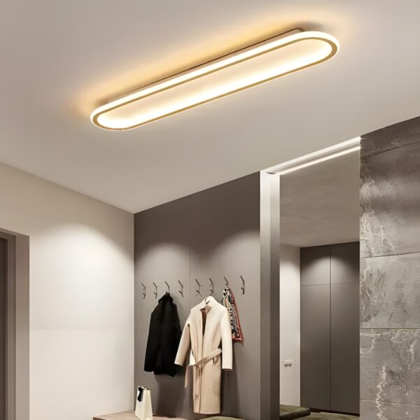 Plafonnier LED en aluminium design nordique moderne