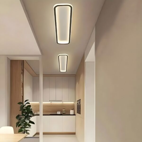 Plafonnier LED en aluminium design nordique moderne