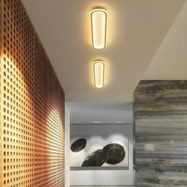 Plafonnier LED en aluminium design nordique moderne
