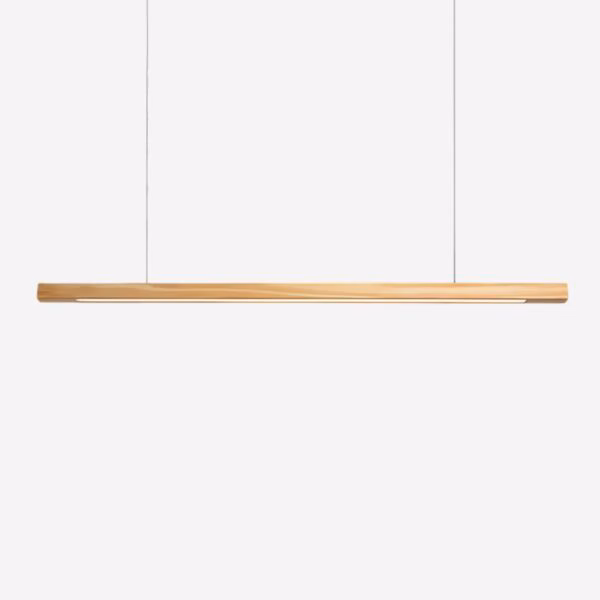 Suspension LED en bois style moderne