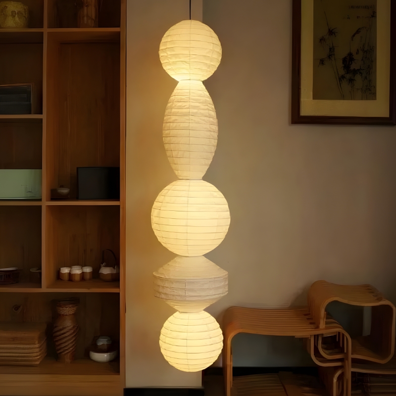 Suspension en papier design japonais