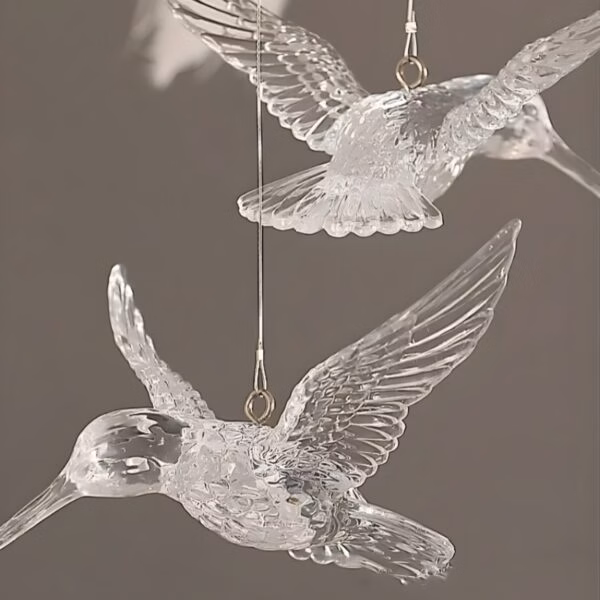 Suspension plumes LED moderne lumière décorative