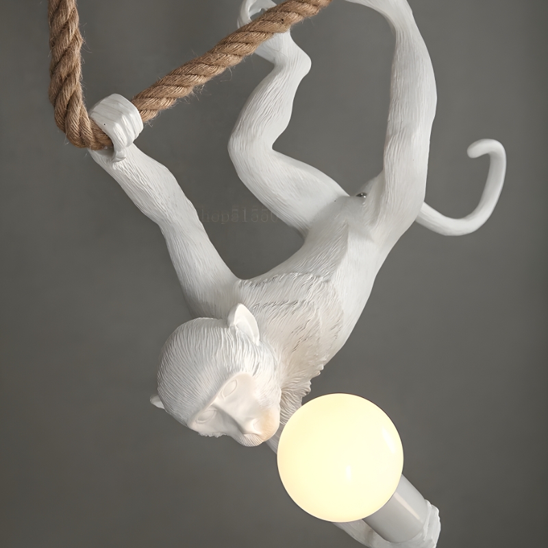 Suspension singe en résine style industriel